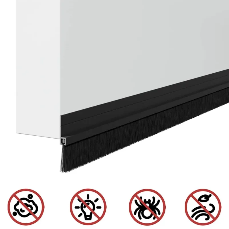 Savarankiškai klijuojami durų šepetėlių sandarikliai 2 pcs
