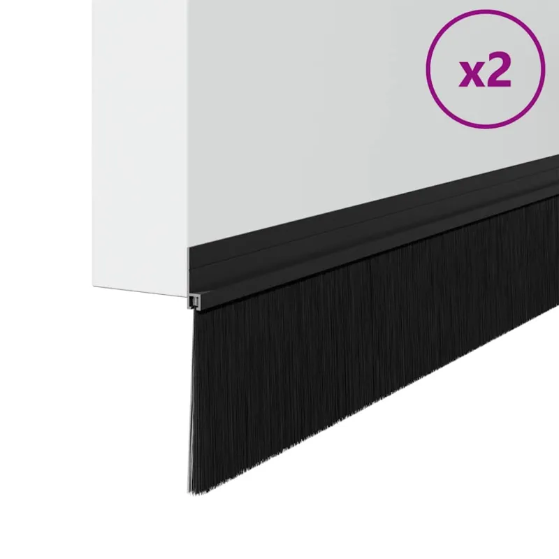 Savarankiškai klijuojami durų šepetėlių sandarikliai 2 pcs