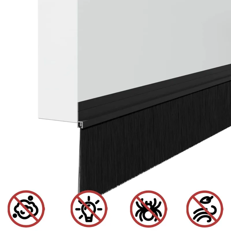 Savarankiškai klijuojami durų šepetėlių sandarikliai 6 pcs