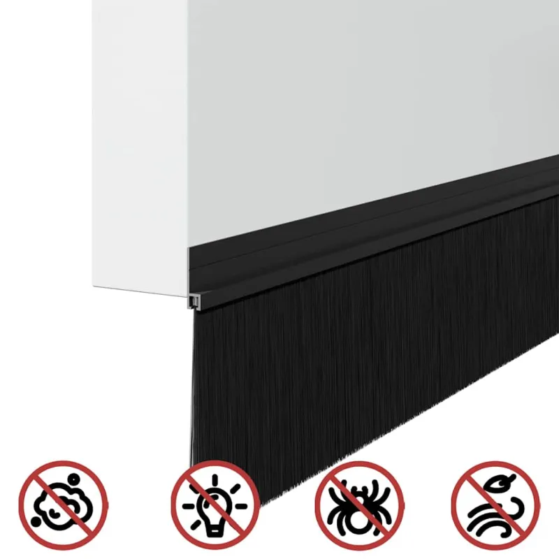Savarankiškai klijuojami durų šepetėlių sandarikliai 12 pcs