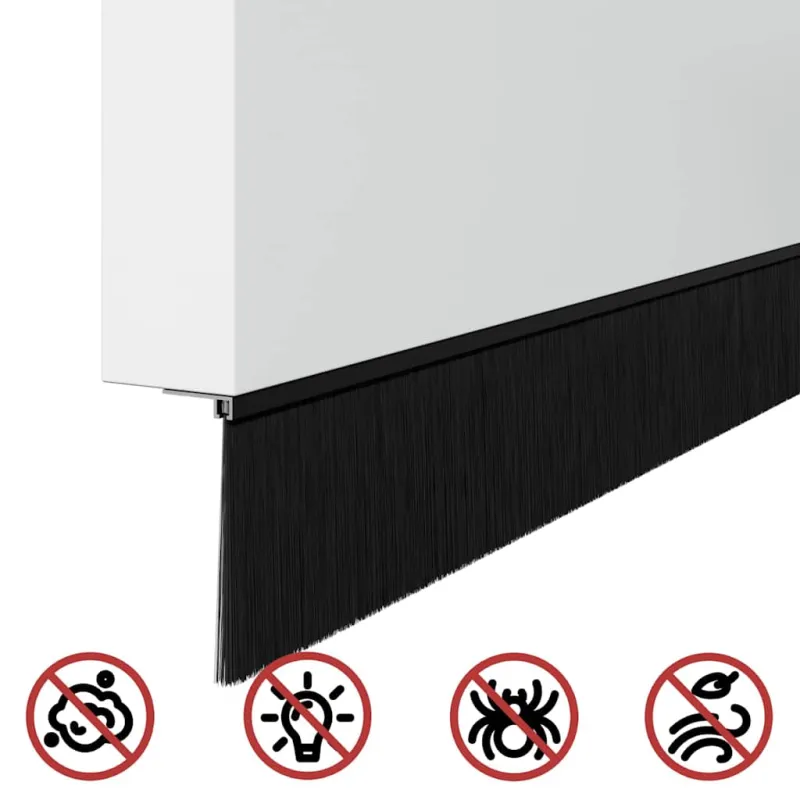 Savarankiškai klijuojami durų šepetėlių sandarikliai 2 pcs