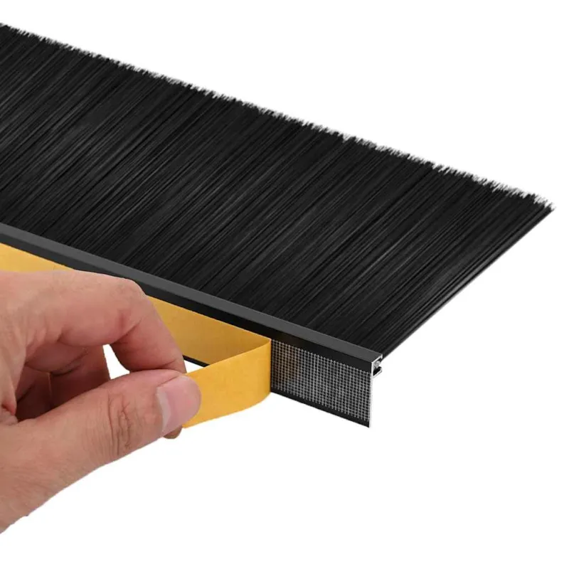 Savarankiškai klijuojami durų šepetėlių sandarikliai 6 pcs