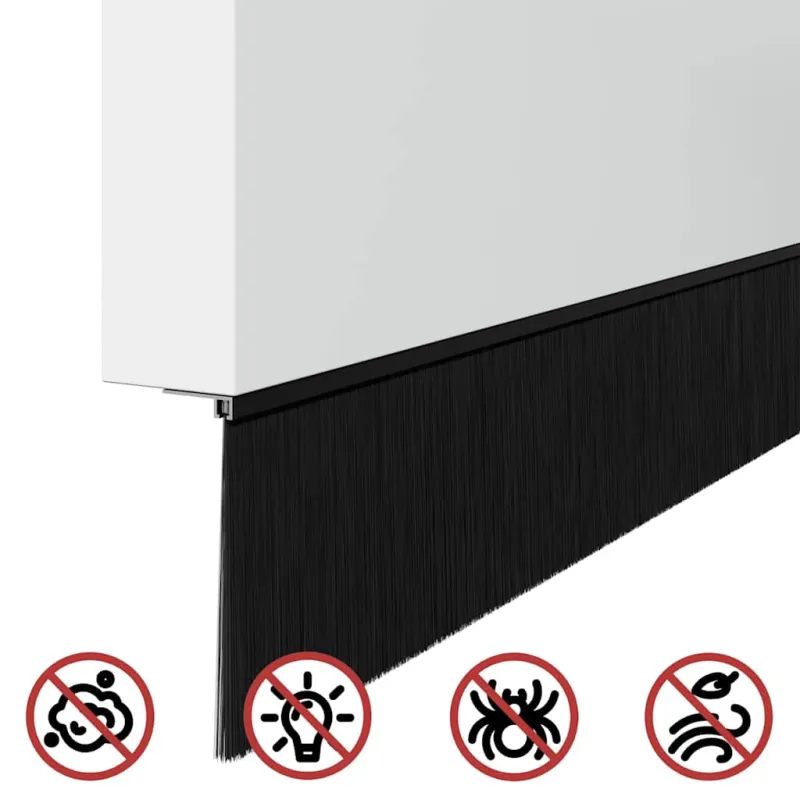 Savarankiškai klijuojami durų šepetėlių sandarikliai 6 pcs