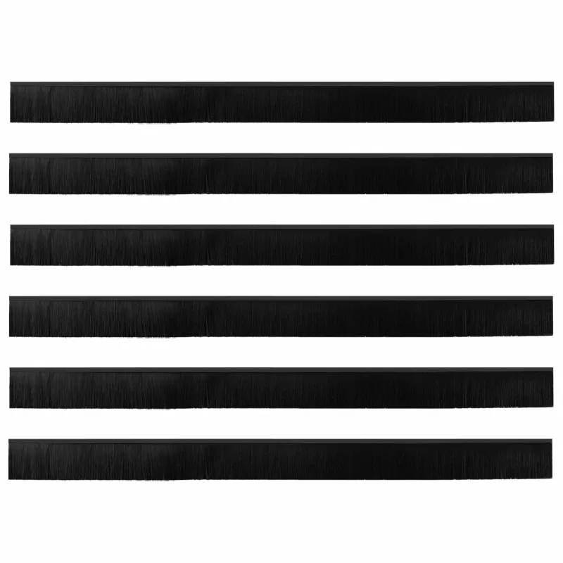 Savarankiškai klijuojami durų šepetėlių sandarikliai 6 pcs