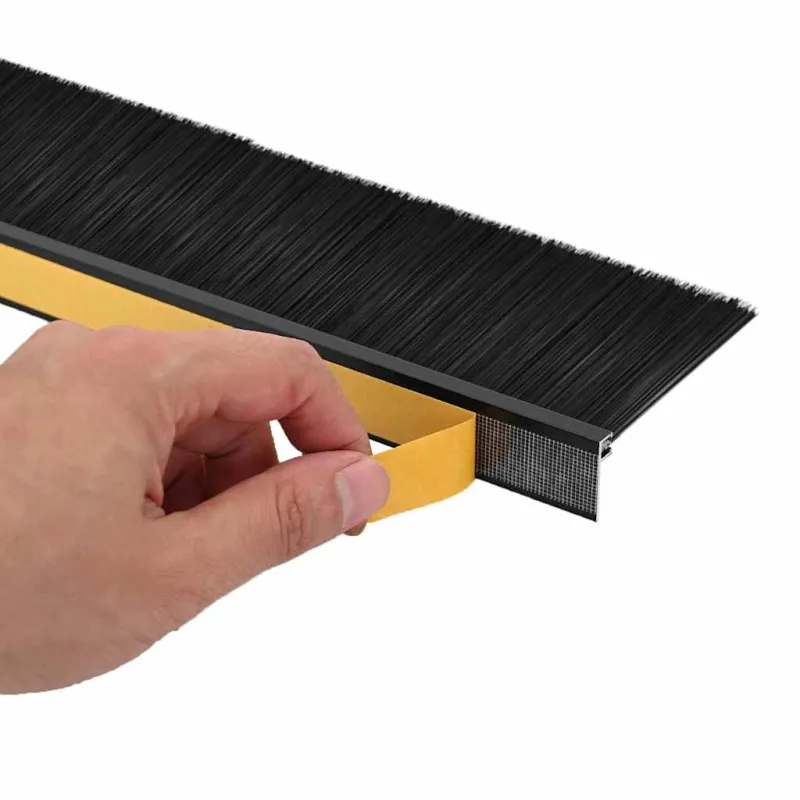 Savarankiškai klijuojami durų šepetėlių sandarikliai 12 pcs