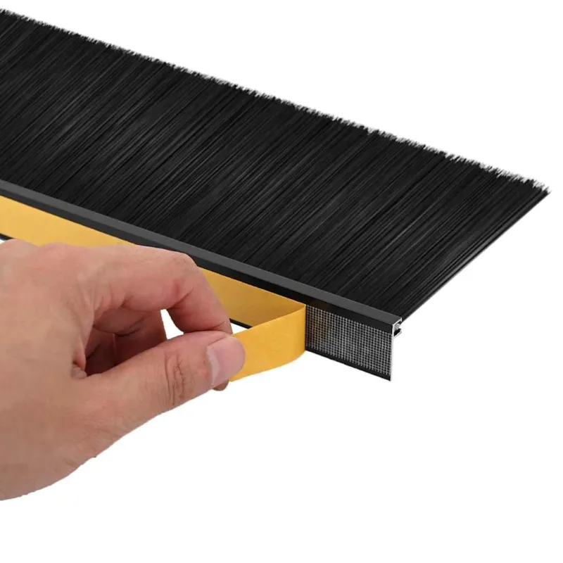 Savarankiškai klijuojami durų šepetėlių sandarikliai 12 pcs