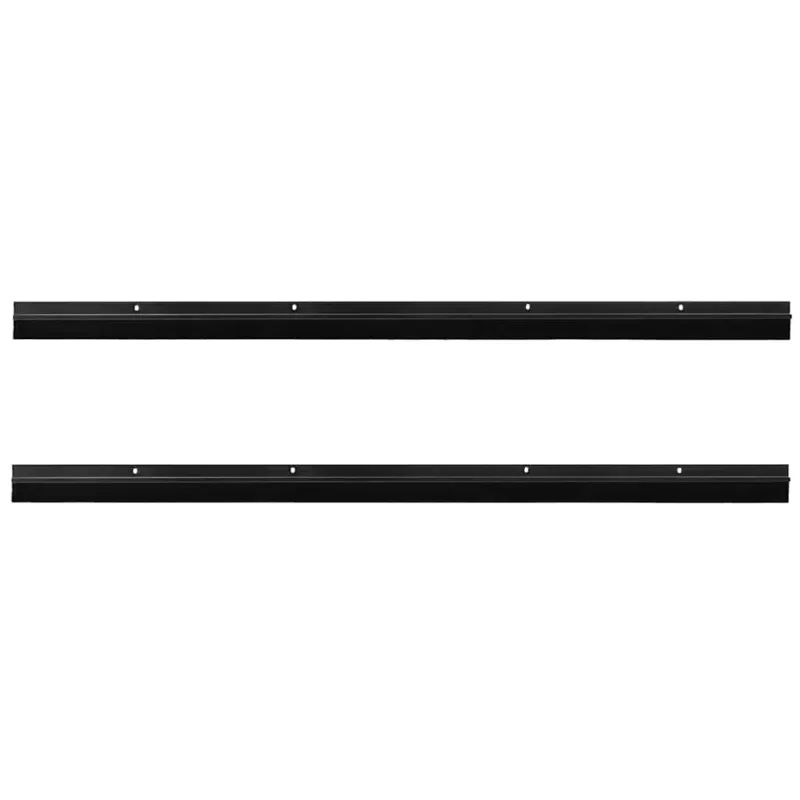 Sukabinamų durų šepetėlių sandarikliai 2 pcs Juoda 100 cm