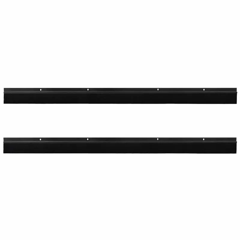 Sukabinamų durų šepetėlių sandarikliai 2 pcs Juoda 100 cm