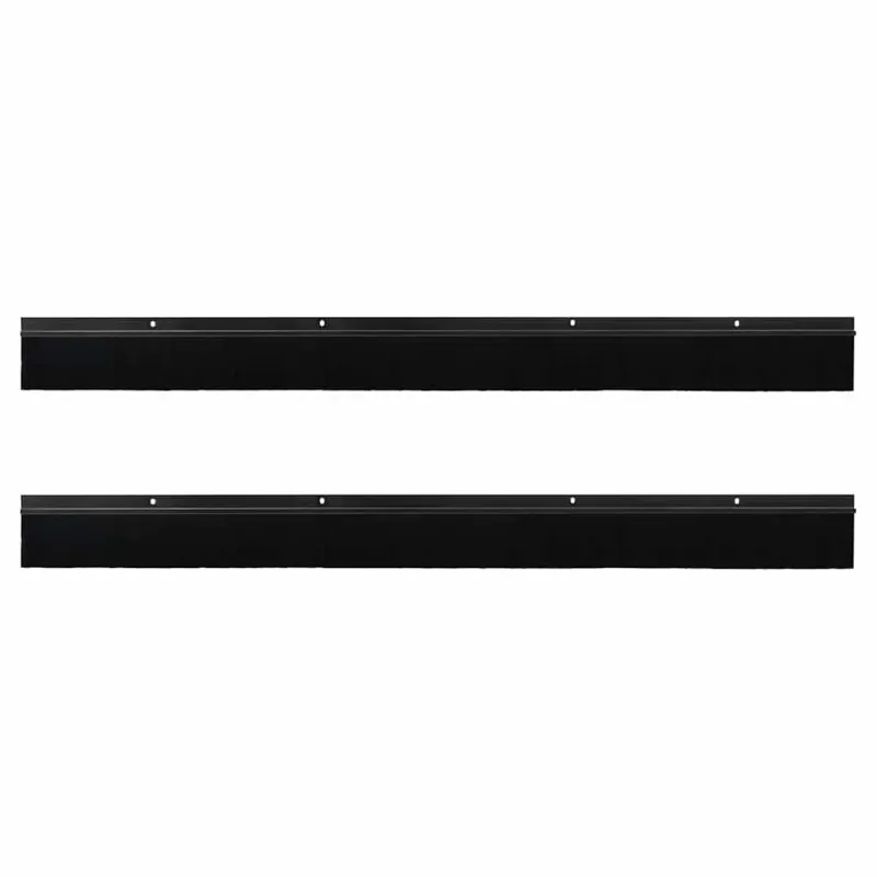 Sukabinamų durų šepetėlių sandarikliai 2 pcs Juoda 100 cm