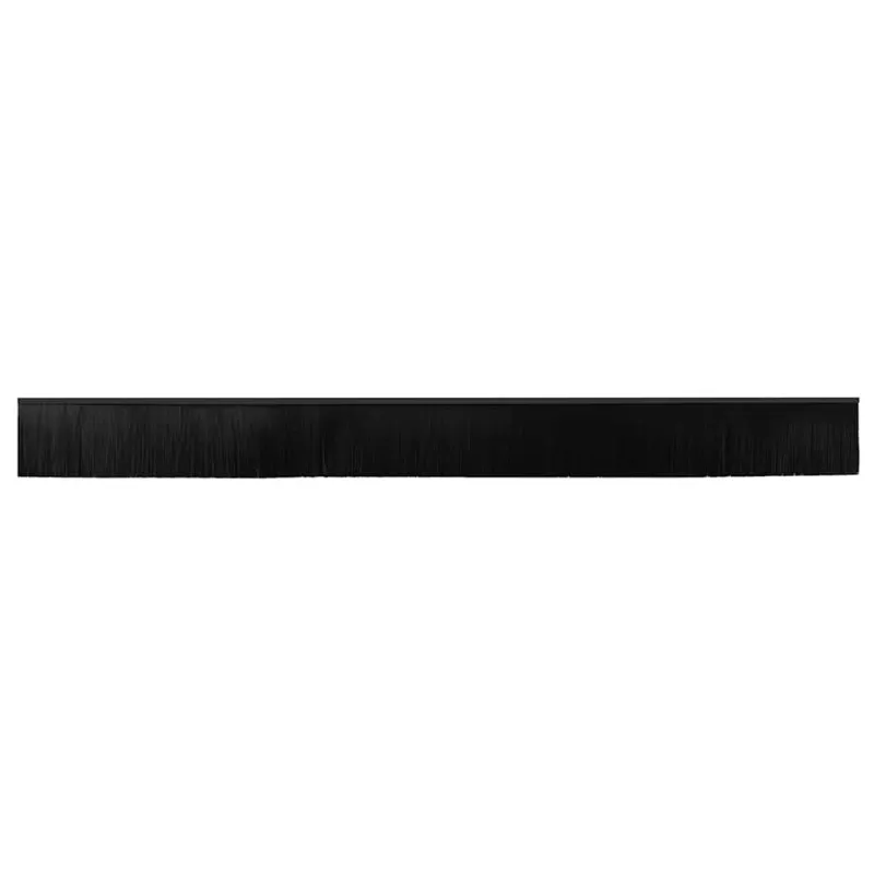 Sukabinamų durų šepetėlių sandarikliai 2 pcs Juoda 100 cm