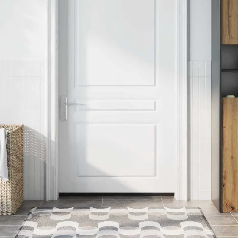 Sukabinamų durų šepetėlių sandarikliai 12 pcs Juoda 100 cm