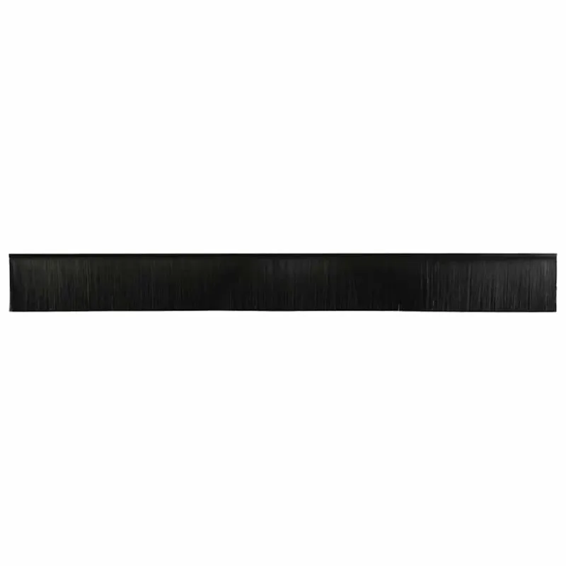 Sukabinamų durų šepetėlių sandarikliai 12 pcs Juoda 100 cm