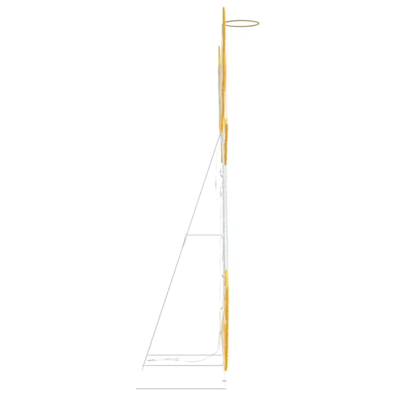 Apšviestas kampas Šilta balta 116 x 29 x 158.5 cm Poliesteris