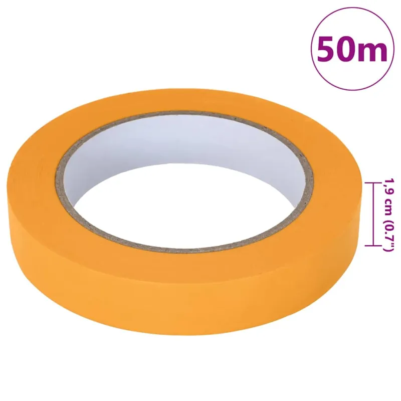 Dažytojo maskavimo juostos 24 pcs Geltona 19mm x 50m Popierius