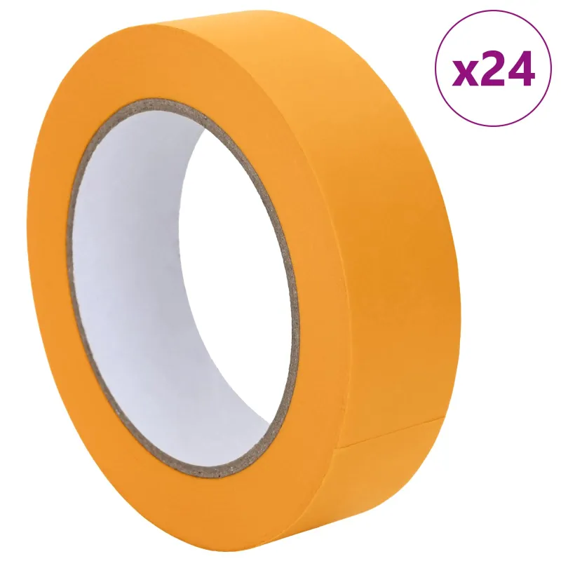 Dažytojo maskavimo juostos 24 pcs Geltona 30mm x 50m Popierius