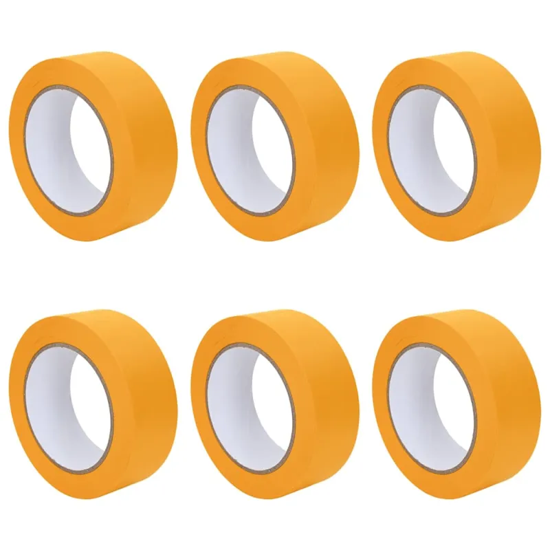 Dažytojo maskavimo juostos 6 pcs Geltona 38mm x 50m Popierius