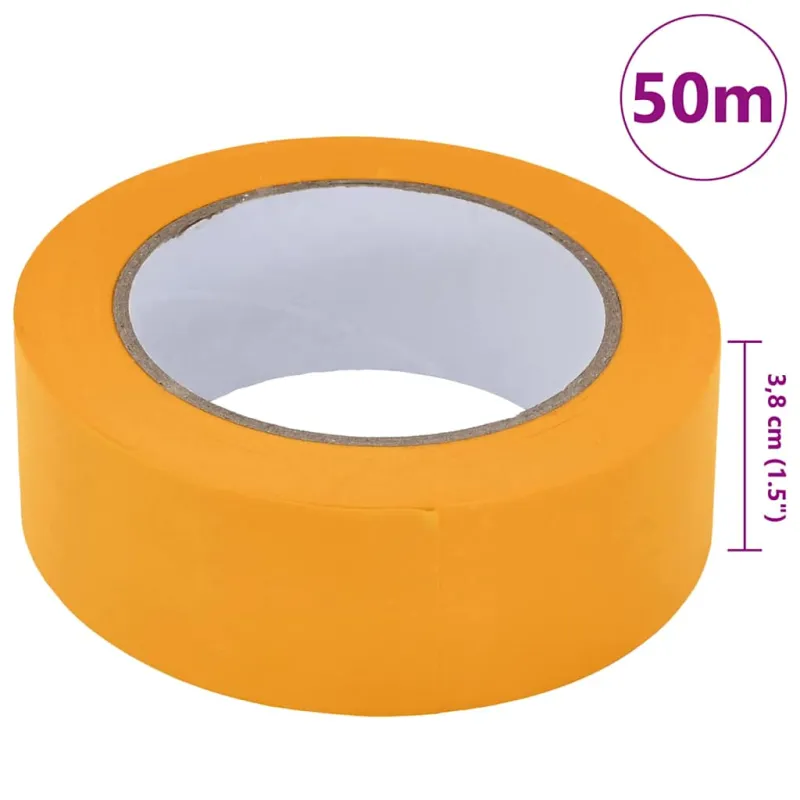 Dažytojo maskavimo juostos 6 pcs Geltona 38mm x 50m Popierius