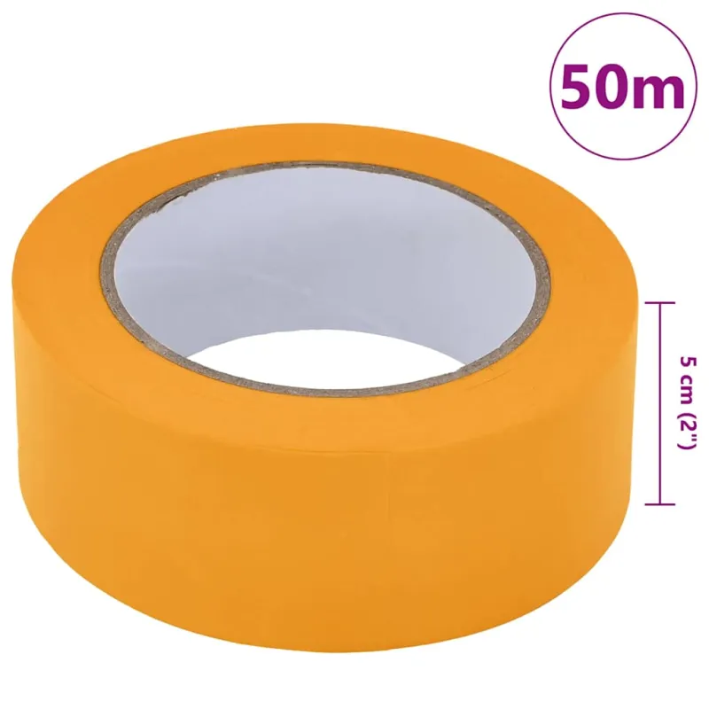Dažytojo maskavimo juostos 6 pcs Geltona 50mm x 50m Popierius