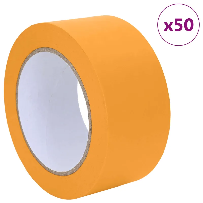 Dažytojo maskavimo juostos 50 pcs Geltona 50mm x 50m Popierius