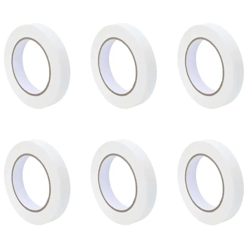 Dažytojo maskavimo juostos 6 pcs Balta 19mm x 50m Popierius