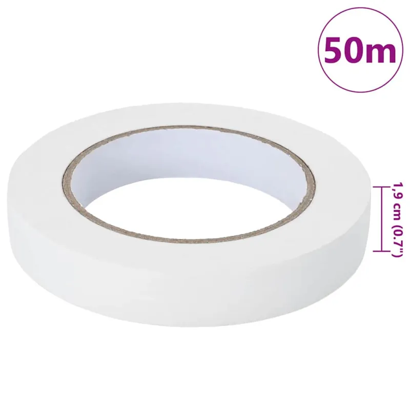 Dažytojo maskavimo juostos 50 pcs Balta 19mm x 50m Popierius