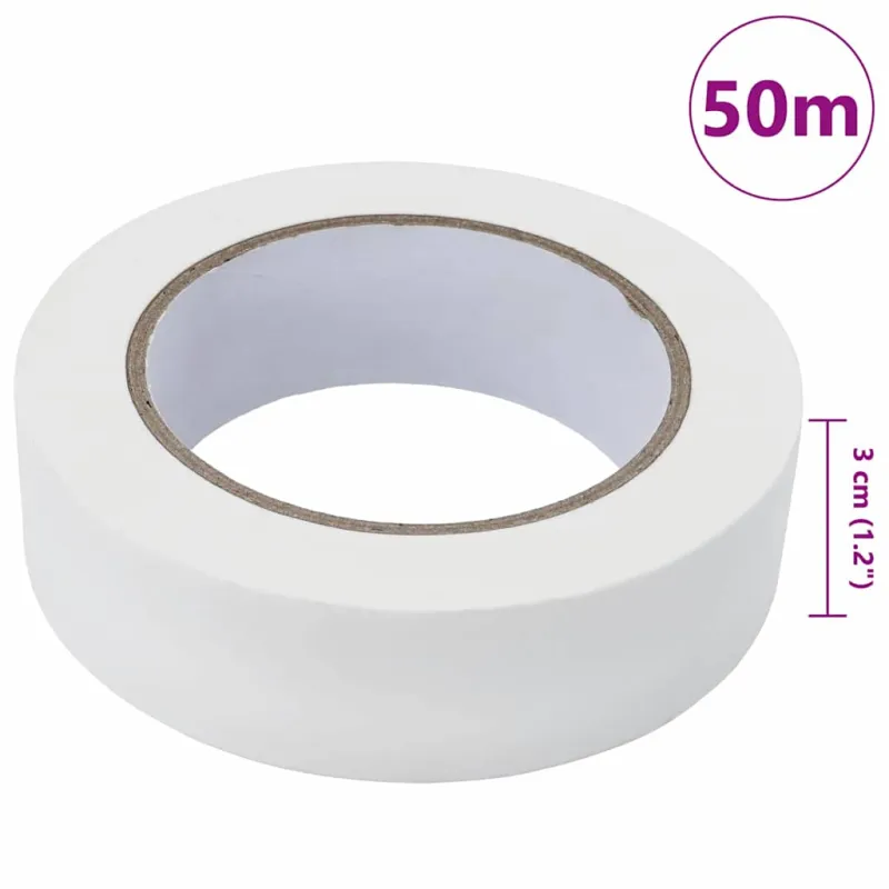 Dažytojo maskavimo juostos 6 pcs Balta 30mm x 50m Popierius