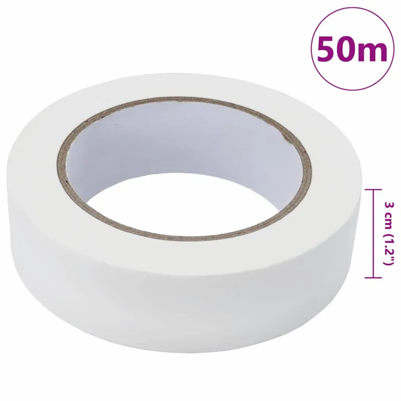 Dažytojo maskavimo juostos 24 pcs Balta 30mm x 50m Popierius