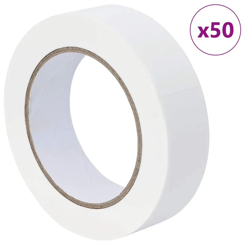 Dažytojo maskavimo juostos 50 pcs Balta 30mm x 50m Popierius