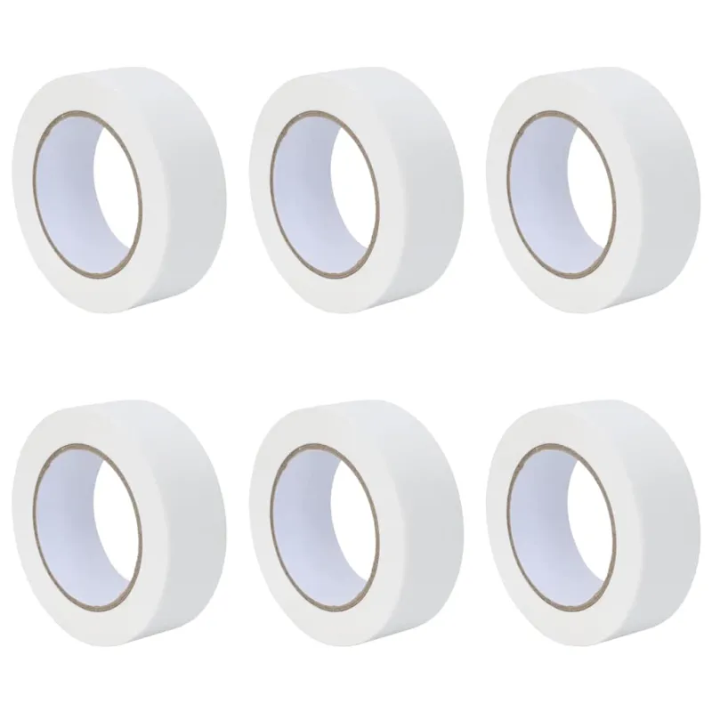 Dažytojo maskavimo juostos 6 pcs Balta 38mm x 50m Popierius