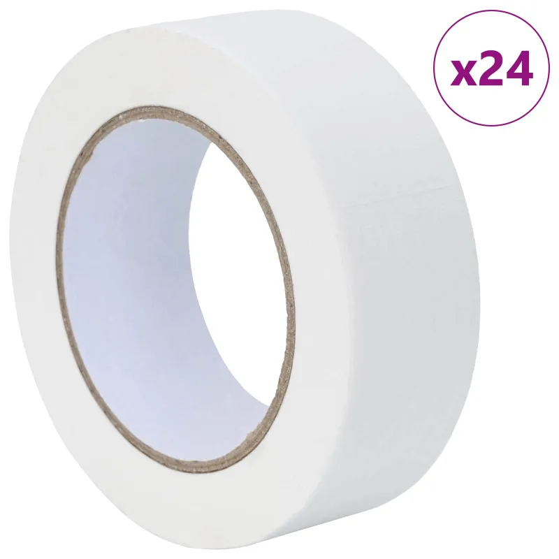 Dažytojo maskavimo juostos 24 pcs Balta 38mm x 50m Popierius