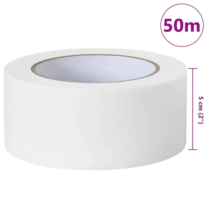 Dažytojo maskavimo juostos 6 pcs Balta 50mm x 50m Popierius