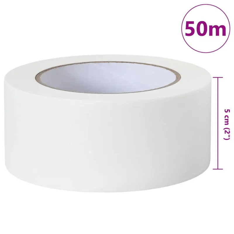 Dažytojo maskavimo juostos 12 pcs Balta 50mm x 50m Popierius