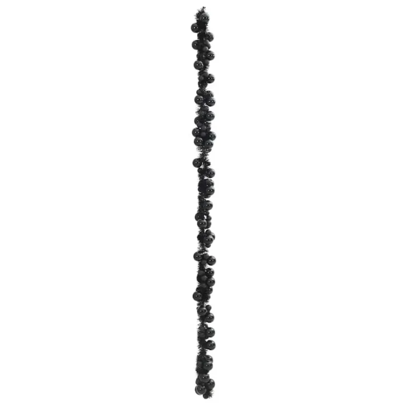 Kalėdų rutulių girlianda Juoda 186 cm Polystirenas