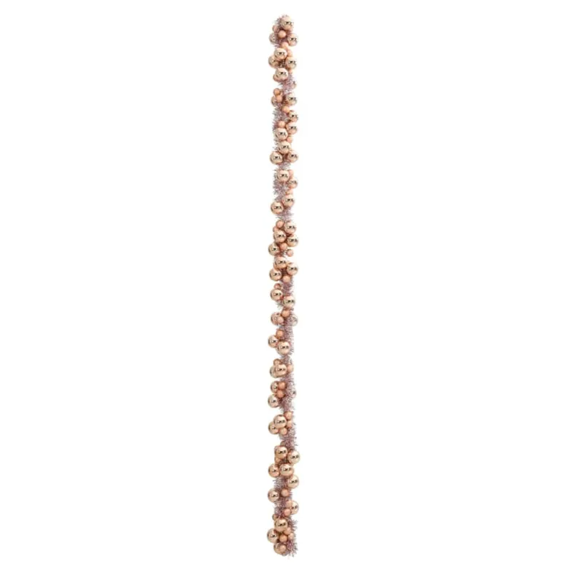 Kalėdų rutulių girlianda Rožinė aukso 186 cm Polystirenas