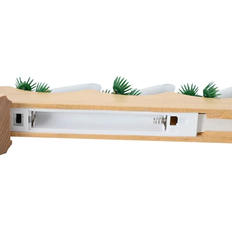 Kalėdų žvakių tiltas su 7 LED Ruda 39.5 x 5 x 29 cm