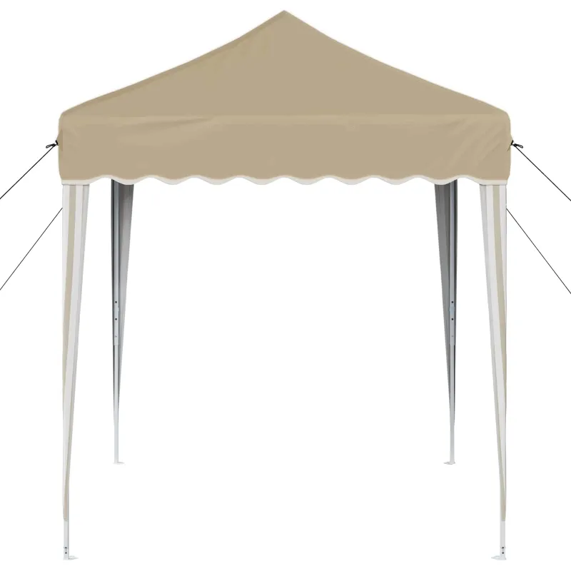 Pop-up šventinis palapinė 195 x 195 x 245 cm Kreminė