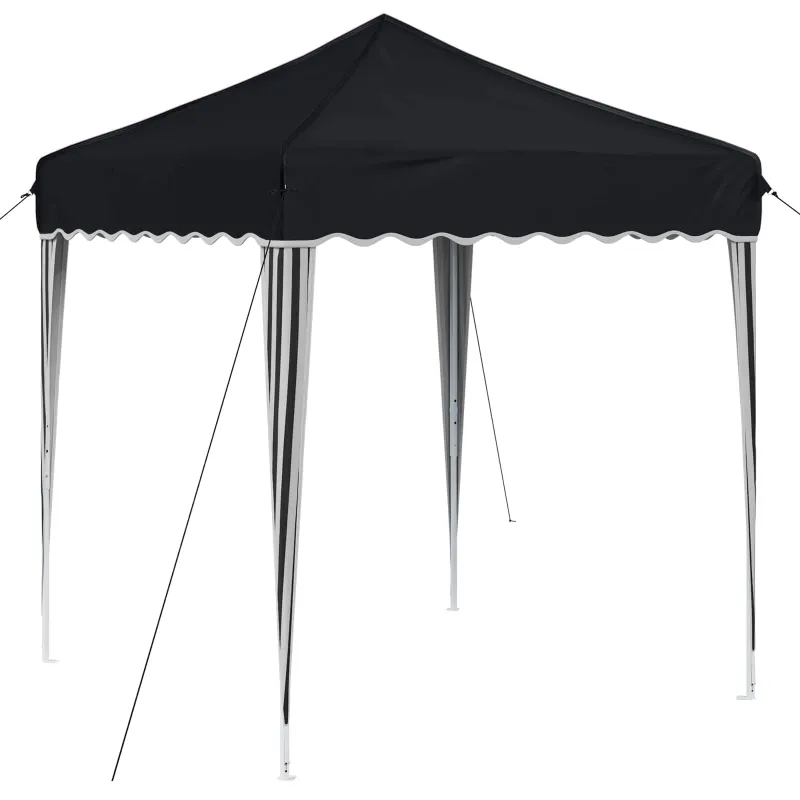 Pop-up šventinis palapinė 195 x 195 x 245 cm Antracito