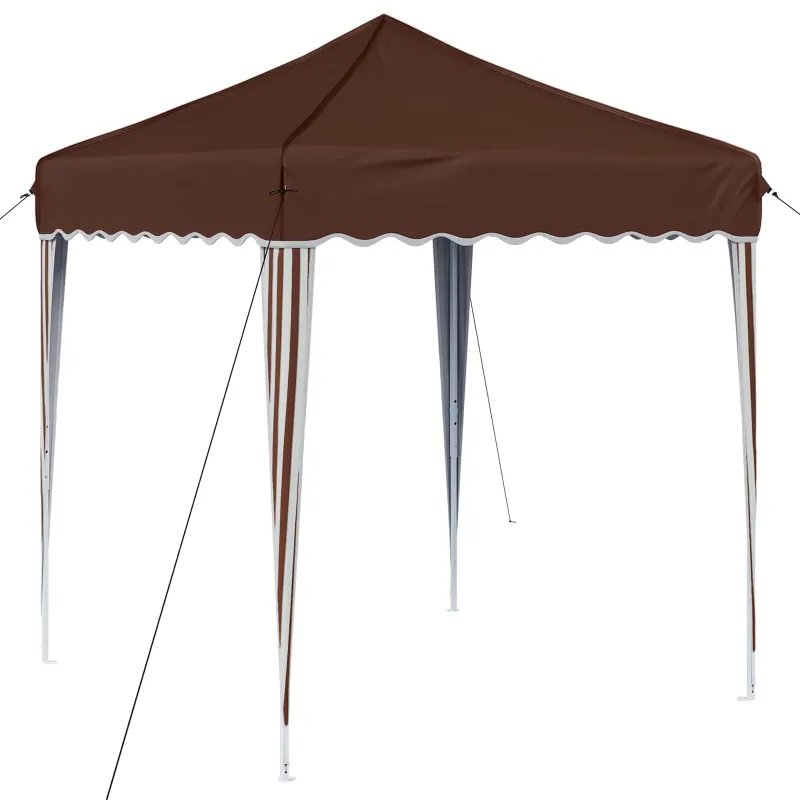 Pop-up šventinis palapinė 195 x 195 x 245 cm Ruda