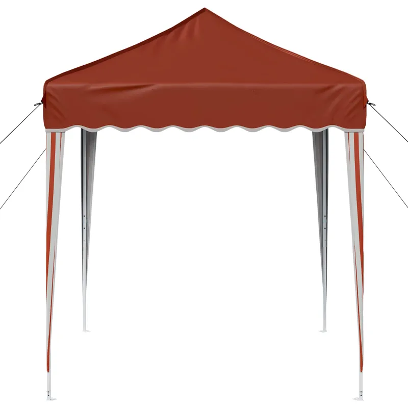 Pop-up šventinis palapinė 195 x 195 x 245 cm Terakotos
