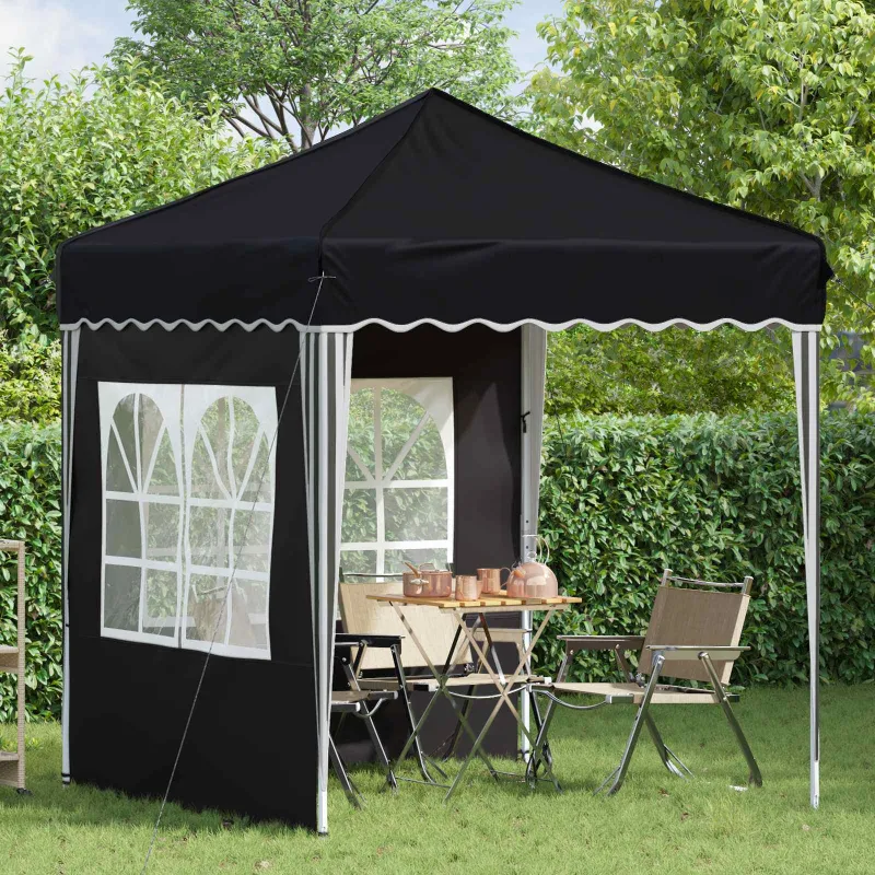 Pop-up šventinis palapinė 195 x 195 x 245 cm Antracito
