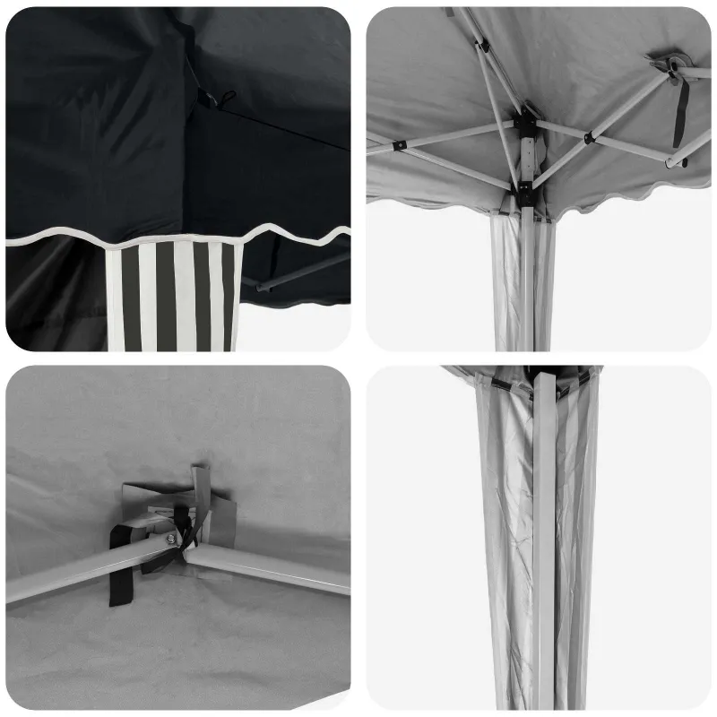 Pop-up šventinis palapinė 195 x 195 x 245 cm Antracito