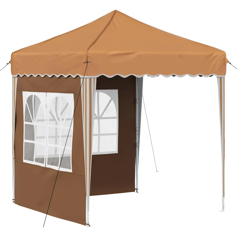 Pop-up šventinis palapinė 195 x 195 x 245 cm Smėlio