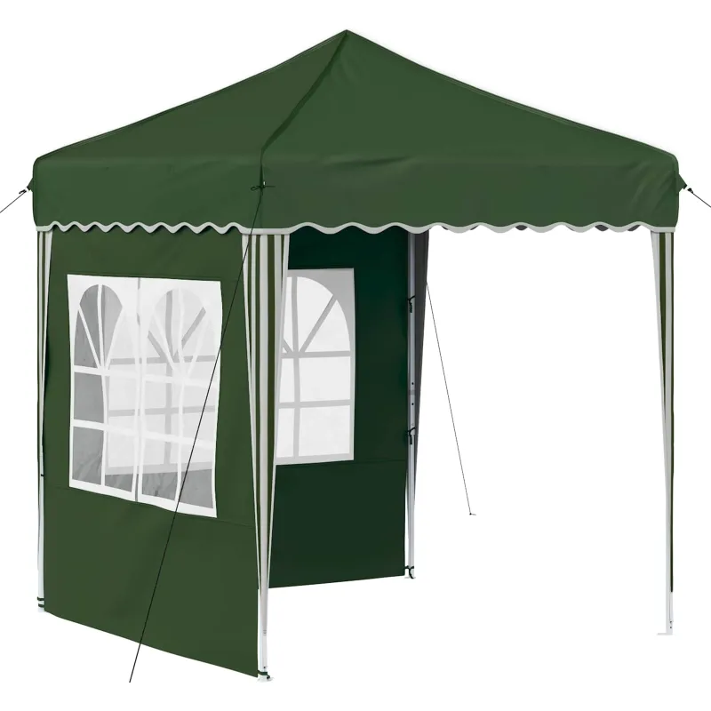 Pop-up šventinis palapinė 195 x 195 x 245 cm Žalia