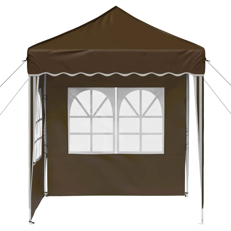 Pop-up šventinis palapinė 195 x 195 x 245 cm Taupe