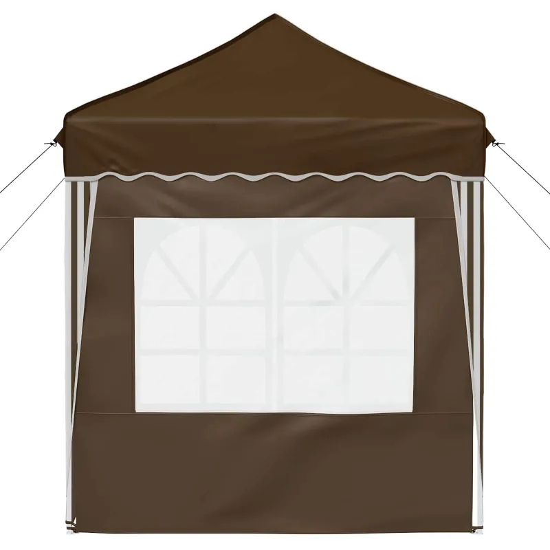 Pop-up šventinis palapinė 195 x 195 x 245 cm Taupe