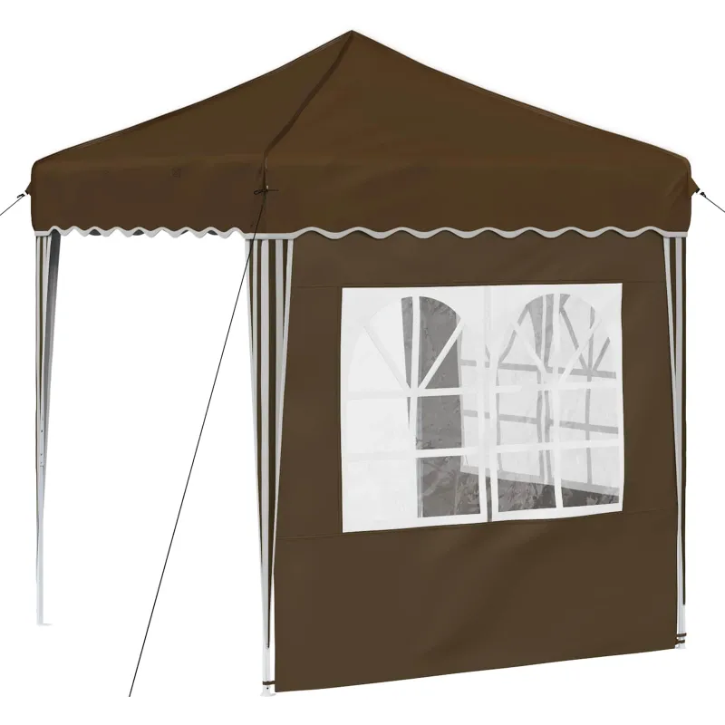 Pop-up šventinis palapinė 195 x 195 x 245 cm Taupe