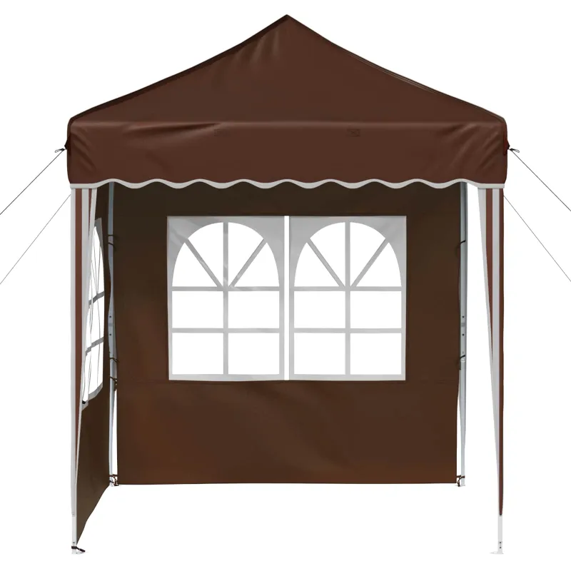 Pop-up šventinis palapinė 195 x 195 x 245 cm Ruda