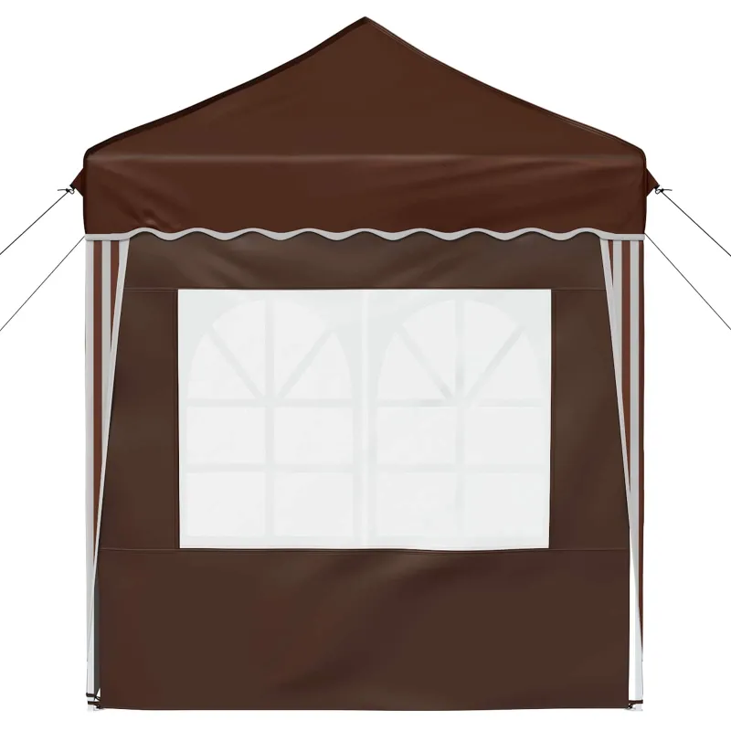 Pop-up šventinis palapinė 195 x 195 x 245 cm Ruda