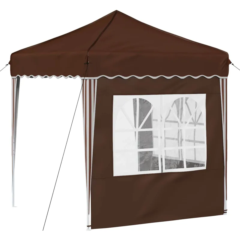 Pop-up šventinis palapinė 195 x 195 x 245 cm Ruda