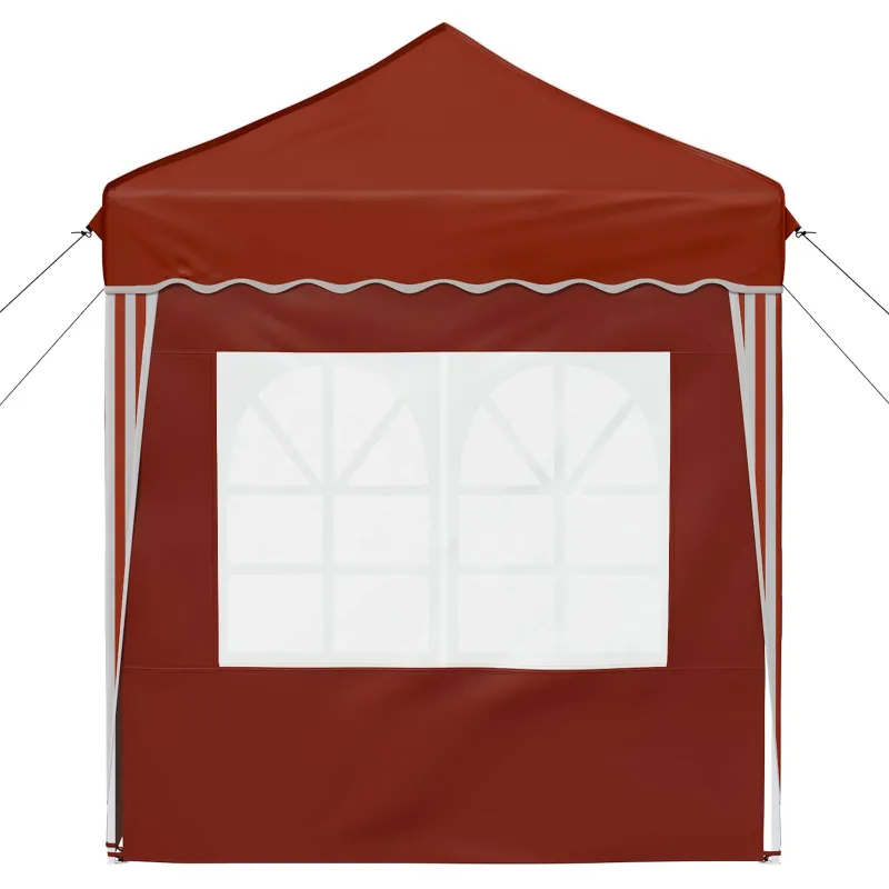 Pop-up šventinis palapinė 195 x 195 x 245 cm Terakotos